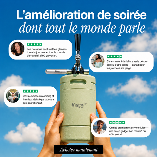 Keggy – Tireuse Nomade Multi-Boissons avec Fût Isotherme